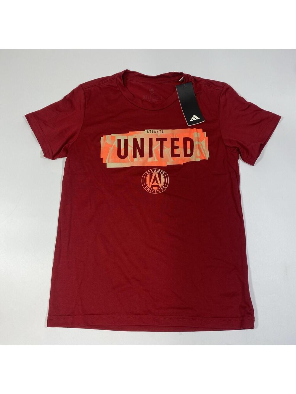 Adidas LAFC Women's Size XS Burgundy Pregame Soccer T-Shirt MLS NWT